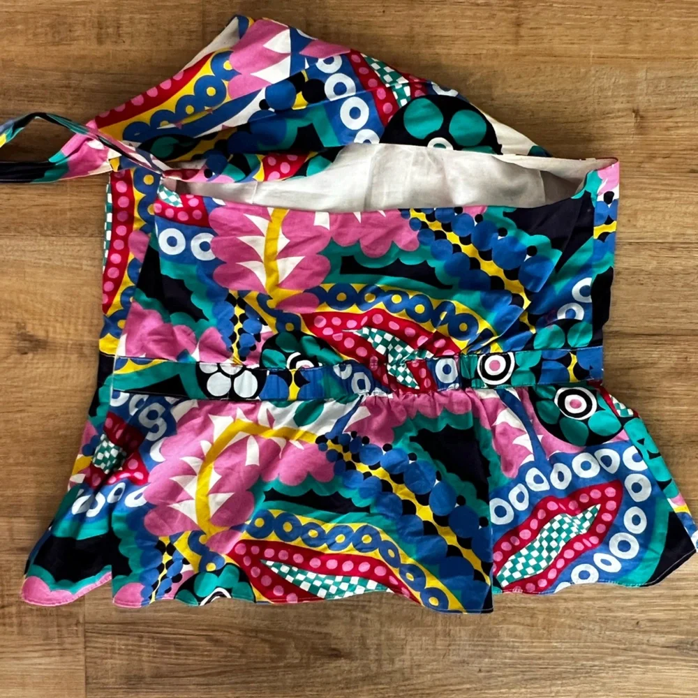 J. Crew Colorful Halter Top size medium - Picture 2 of 3